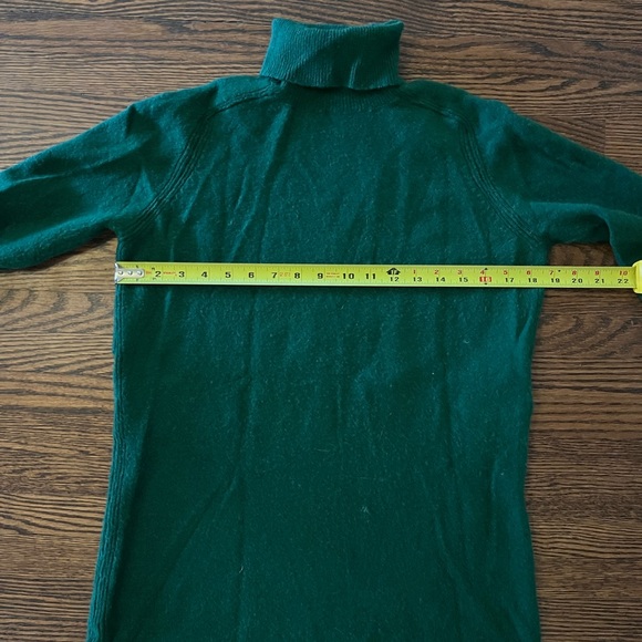 EMERALD GREEN J CREW TURTLENECK DRESS - Picture 11 of 13